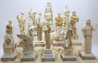 SET 12 Twelve Greek Olympian Gods Pantheon Figure Handmade Statue Sculpture