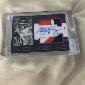 New Listing2018 Panini One Mitchell Trubisky Patch Auto /15 On Card Bears