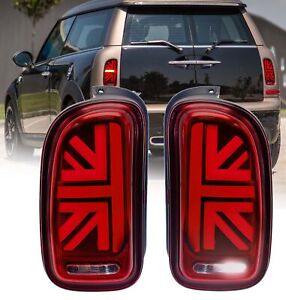 Pair Red LED Tail Lights For BMW MINI Cooper Clubman R55 2007-2014 Brake Lamps (For: More than one vehicle)