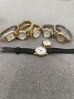 Lot of 7 Gold Tone Women's Watches Timex Estate Finds EG