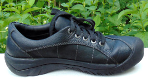 KEEN Cycling Shoes Women's Black Leather Presidio Pedal Commuter Sneakers~9 W