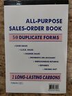 Sales Order Book Receipt Book 50 Duplicate Forms Carbonless, 5.5