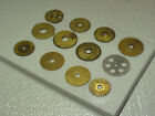 12 Used Solid Brass Clock Gears Steampunk Altered Art Projects parts #11