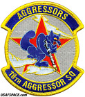 USAF 18th AGGRESSOR SQ-18 AGRS-F-16-Eielson AFB, AK-ORIGINAL AIR FORCE VEL PATCH