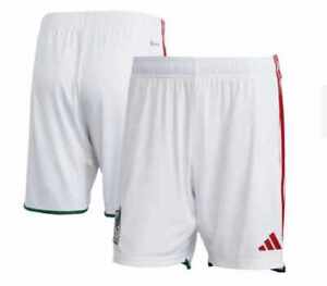 adidas Mexico WC World Cup 2022 Home Shorts - White/Red/Vivid Green