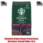 18 oz, Starbucks Arabica Beans French Roast, Dark Roast, Ground Coffee