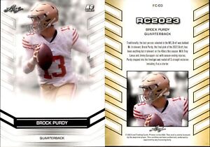 2023 Leaf Rookie Brock Purdy RC Rookie #RC-03 San Francisco 49ers