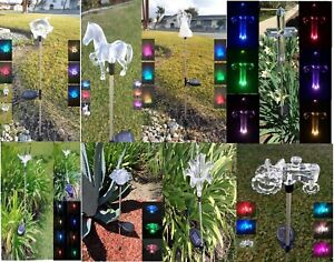 1 pcs Garden Solar Yard Lawn Patio Pathway Stake LED Light Stick Color Change