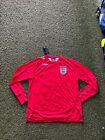 UMBRO England Away Jersey Long Sleeve 06/08 - Red