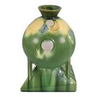 Roseville Futura Green 1928 Vintage Art Deco Pottery Balloons Globe Vase 404-8
