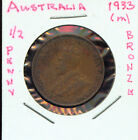 WORLD COINS AUSTRALIA 1933(m) HALF PENNY (G485) BRONZE