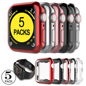 For Apple Watch Series 9 8 7 5 4 3 SE 41/45mm Full Cover Case Screen Protector
