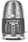 Smeg 1950's Retro Style 10 Cup Programmable Coffee Maker Machine (Stainless Stee