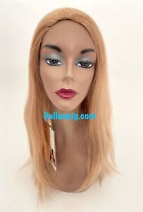 Open Box Display Use West Bay Human Hair Straight H Niki 3/4 Wigs with Combs