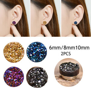 6/8/10mm Mens Womens Magnetic Stud Earrings Magnet Non Pierced Clip On Earring