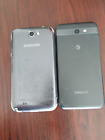 Lot of 2 Samsung Galaxy Note 2/J7 Black for parts