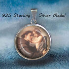 St Anthony Catholic Medal. Sterling Silver 925 Pendant 20mm