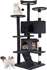 54In Cat Tree Tower for Indoor Cats,Multi-Level Furniture Activity Center with S