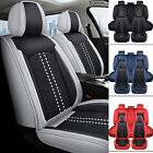 Car Seat Covers 5-Seats Nappa Leather Front Rear Full Set Protectors For TOYOTA (For: 2016 Toyota Corolla)