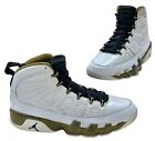 Nike Air Jordan 9 Retro Statue Mens Size 10 OG IX White Gold Shoes Sneakers