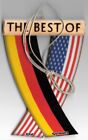 Rear view mirror car flags Germany and USA German unity flagz for inside the car