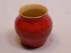 Zanesville? Pottery Vase Vintage Old Red Pink Small Stoneware 4” Small Glazed