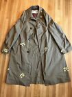 Authentic aquascutum trench coat Size L With Hand Sewn Bee Cutouts