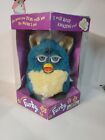 Vintage Furby Blue Turquoise And Yellow Vintage 1999 Tiger Electronics 70-800