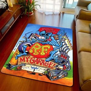 ENTRANCE MAT[RAT FINK MY GARAGE]SIZE:24inch-16inch　 decorating rooms 9764