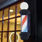 Barber Pole LED Light Rotating Stripes Metal Hair Salon Shop Sign Red White Blue