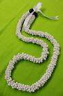 Hawaiian Wedding / Graduation White Mini Shell Lei Hula Jewelry Necklace
