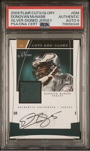 2004 Flair Cuts and Glory DONOVAN MCNABB  PSA 10 AUTO GAME USED JERSEY /50 Pop 1