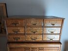 Antique Arts & Crafts Oak Yawman And Erbe Stack 9 Drawer