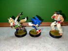 Nintendo Amiibo Super Smash Bros Ryu Sonic Star Fox Lot of 3