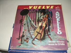 Angelillo ‎– ...Vuelve (LP, undated) 1960's Flamenco, Spanish, VG+/VG+