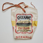 Empty Oceanic Cut Plug Tobacco Cloth Drawstring Bag Detroit Michigan