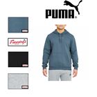 PUMA Men’s Fleece Hoodie Ribbed Cuffs And Waistband For Comfort | I13