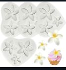 1/EA Plumeria Flower Sugarcraft Silicone Mould New Molds Ships from USA