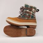 Sorel Women's Plaid Insulated Winter Duck Boots Waterproof NL 1799-208 Size 6 US