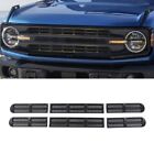 Front Grille Grill Inserts Decor Mesh Trim For Ford Bronco 2021-2023 Accessories