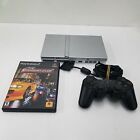 Untested Silver PlayStation 2 Bundle w/ Midnight Club and Controller