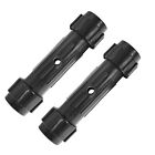 2 Pcs Paddle Connector Black Screwed  Joint Fits for Kayak Canoe  R1C8