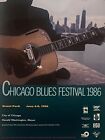 CHICAGO BLUES FESTIVAL 1986 ORIGINAL POSTER 24