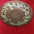 New ListingHuge Glossy Olive Serving/ Pasta Bowl By Laurie Gates. Gates Ware Mediterranean
