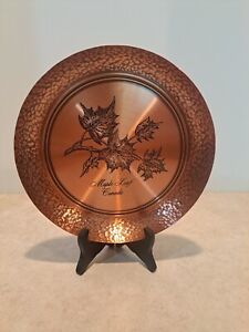 New ListingVintage Metal Copper Wall Hanging Plate