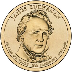 2010 D James Buchanan Presidential $1 From Mint Roll - Position A or B