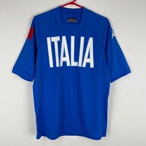 Italy Kappa Training Football Shirt Soccer Jersey Italia 2000s size M