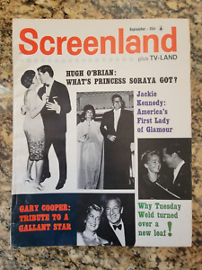 New ListingScreenland Magazine September 1961 Issue GARY COOPER JACKIE KENNEDY Etc.