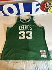 Larry Bird #33 Boston Celtics 85-86 Hardwood Classics Jersey Green Size 2XL