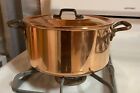 New ListingCopper Pot With Lid - Never Used! - 8 1/4” - 4.7 LBS - Made In France - Pan